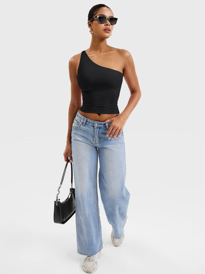 Yeoreo Fanciy Ein-Schulter Tank Top
