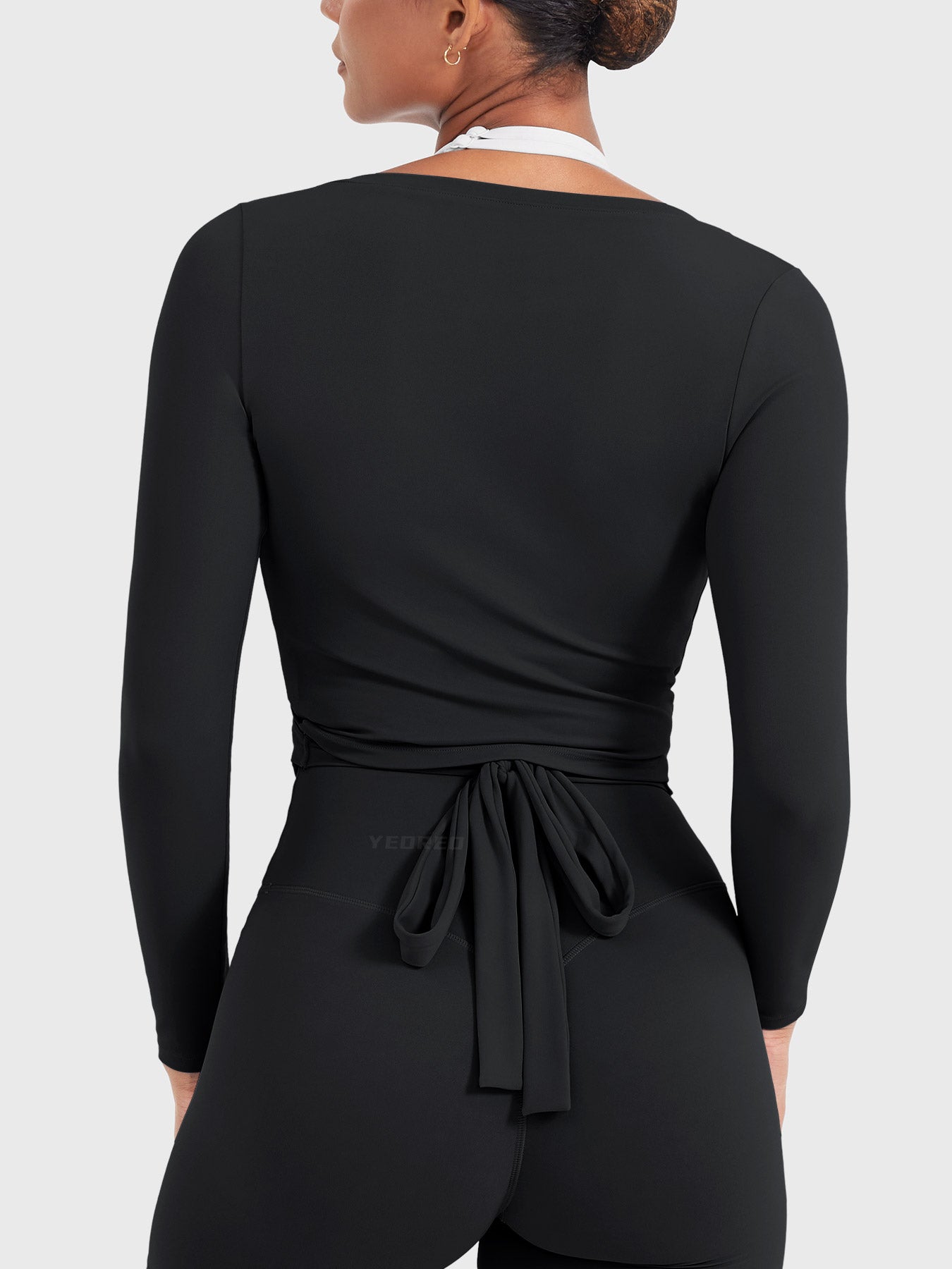 Yeoreo Michelie Langarm Ballett Wickel Top