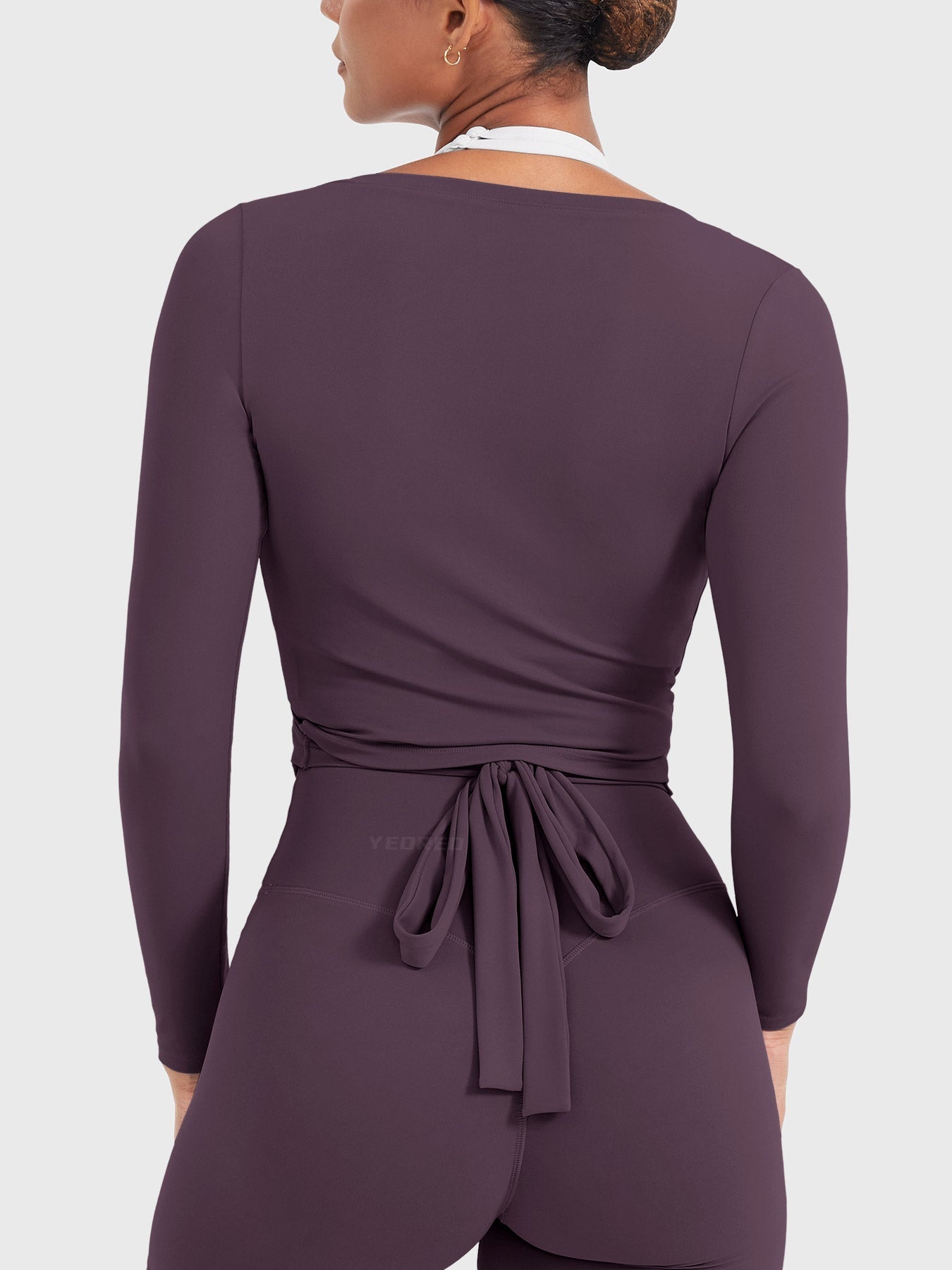 Yeoreo Michelie Langarm Ballett Wickel Top