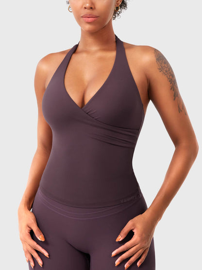 Yeoreo Elevine V-Ausschnitt Neckholder Tank