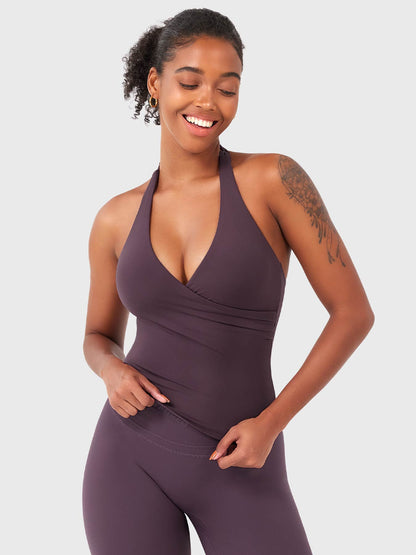 Yeoreo Elevine V-Ausschnitt Neckholder Tank