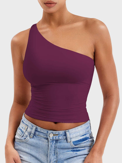 Yeoreo Fanciy Ein-Schulter Tank Top