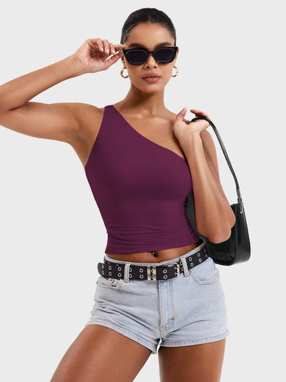 Yeoreo Fanciy Ein-Schulter Tank Top