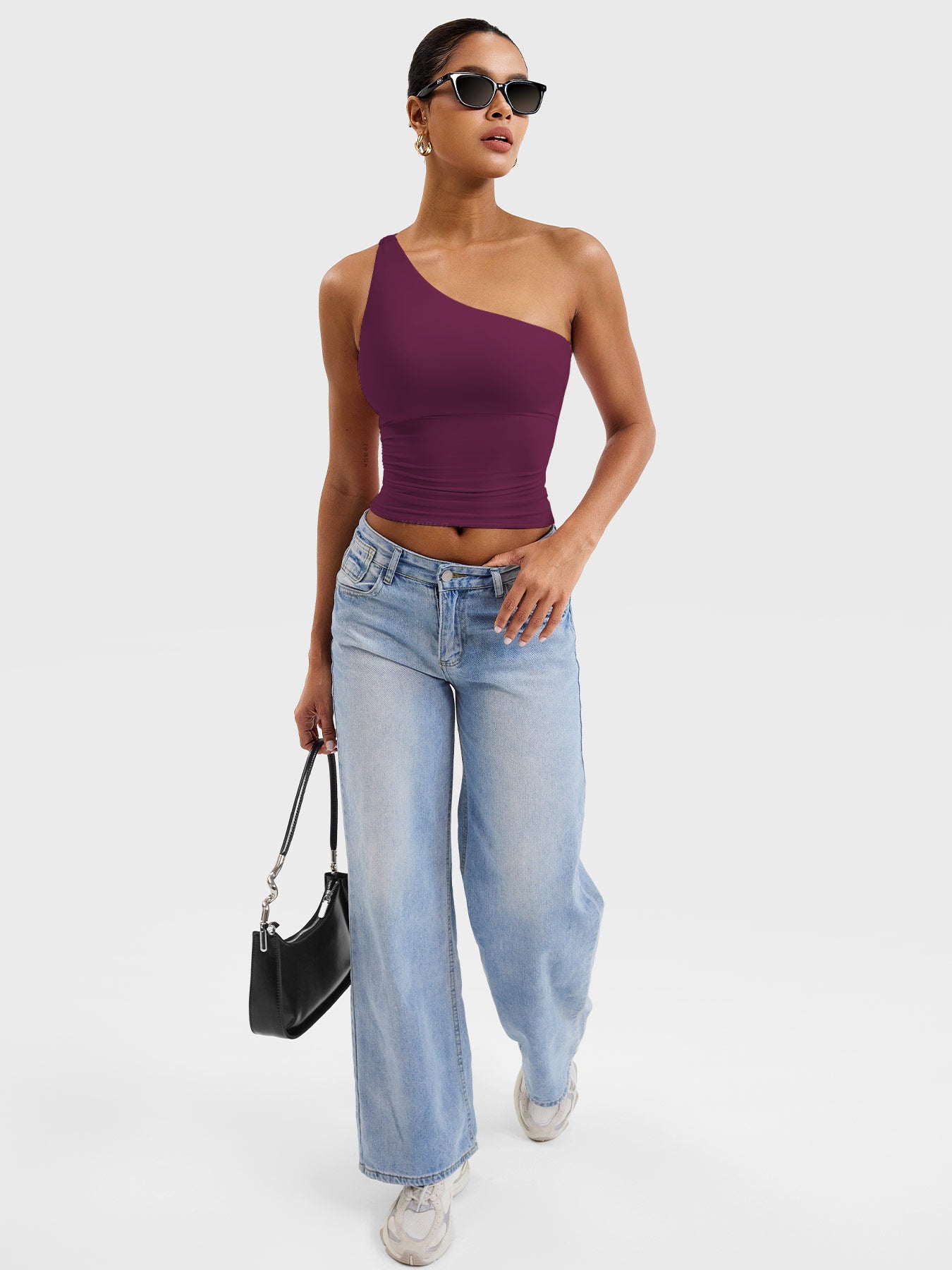 Yeoreo Fanciy Ein-Schulter Tank Top