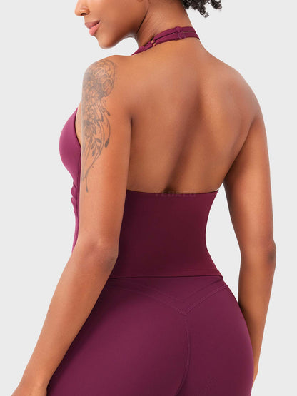 Yeoreo Elevine V-Ausschnitt Neckholder Tank
