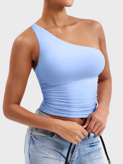 Yeoreo Fanciy Ein-Schulter Tank Top