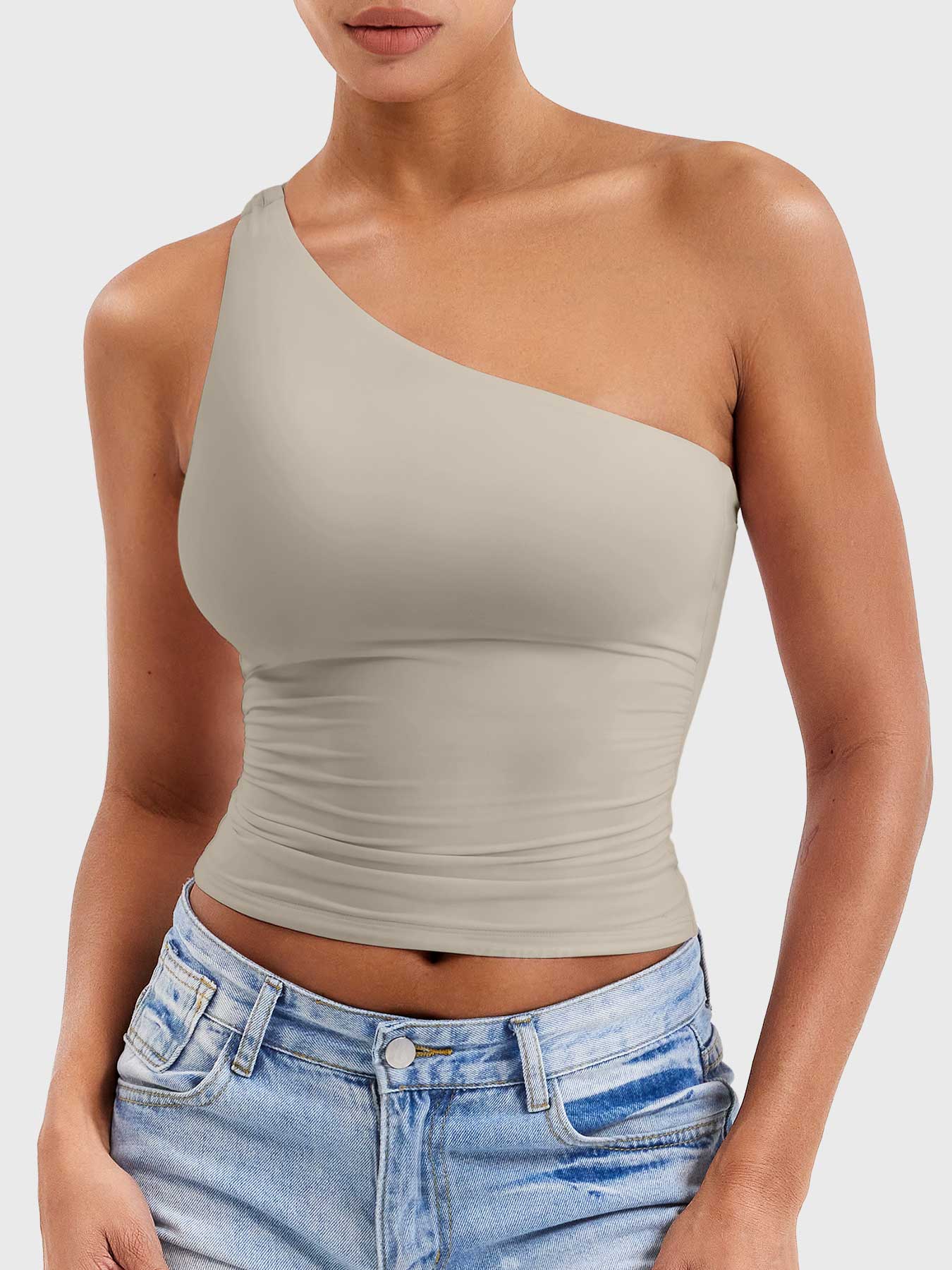 Yeoreo Fanciy Ein-Schulter Tank Top