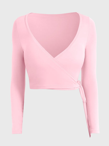 Yeoreo Michelie Langarm Ballett Wickel Top