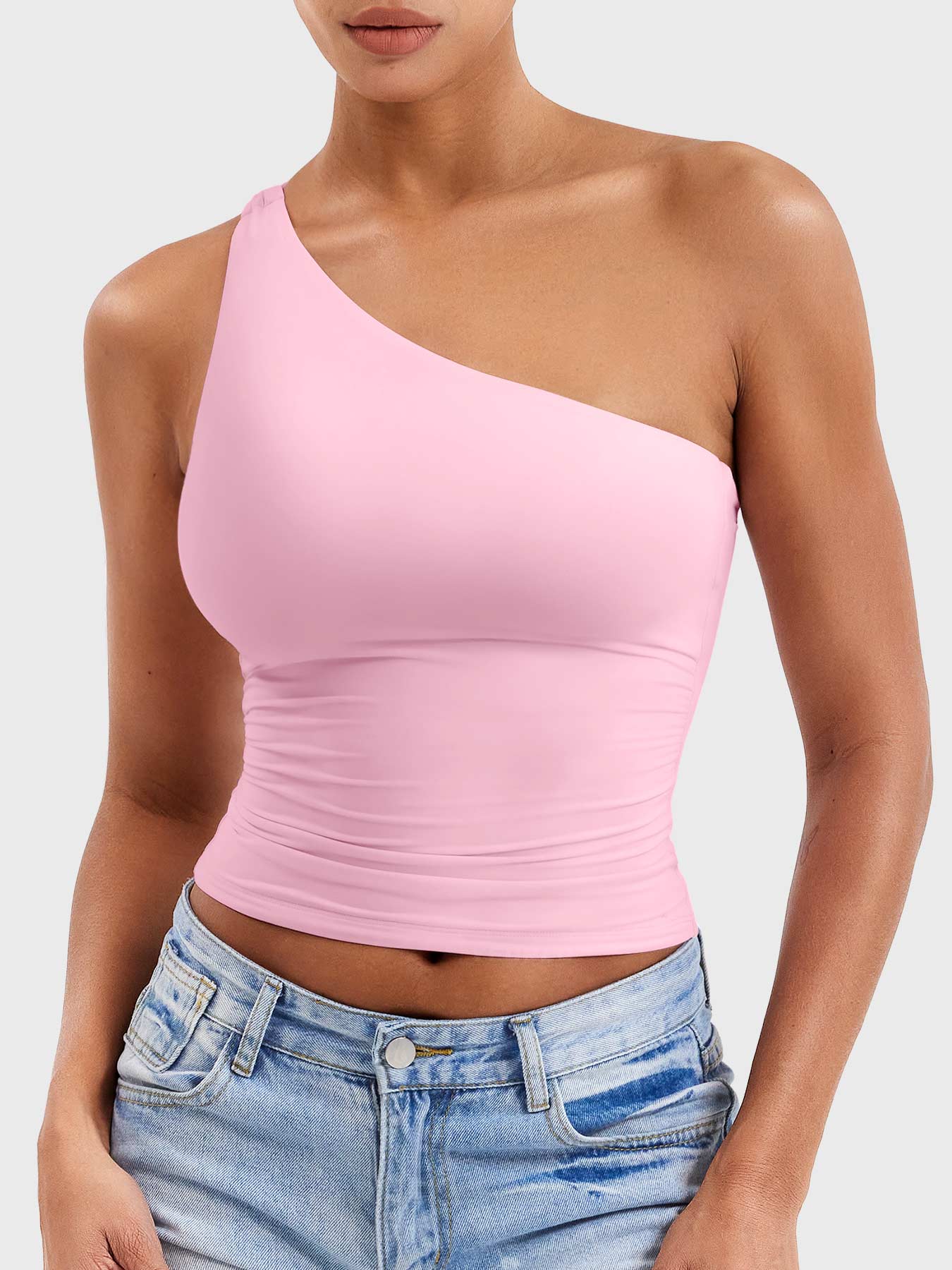 Yeoreo Fanciy Ein-Schulter Tank Top