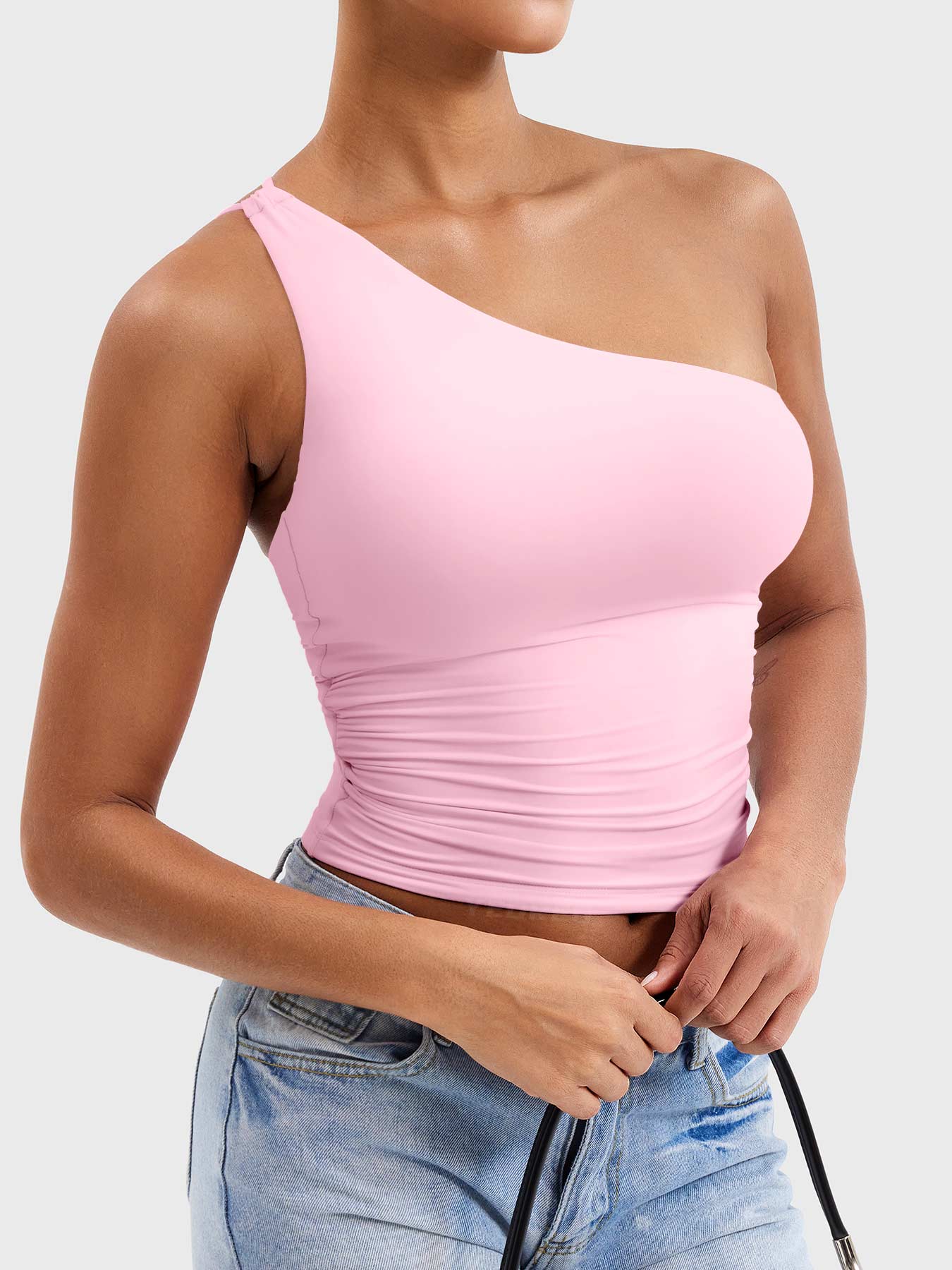 Yeoreo Fanciy Ein-Schulter Tank Top