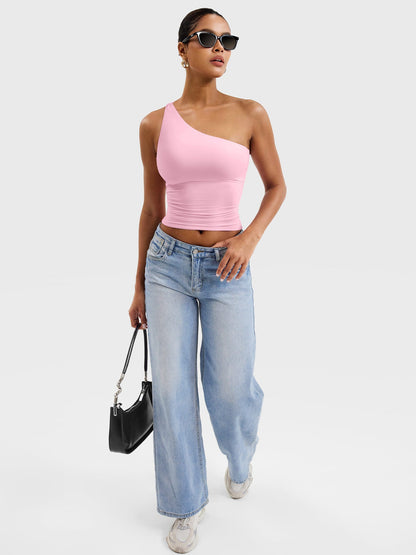 Yeoreo Fanciy Ein-Schulter Tank Top