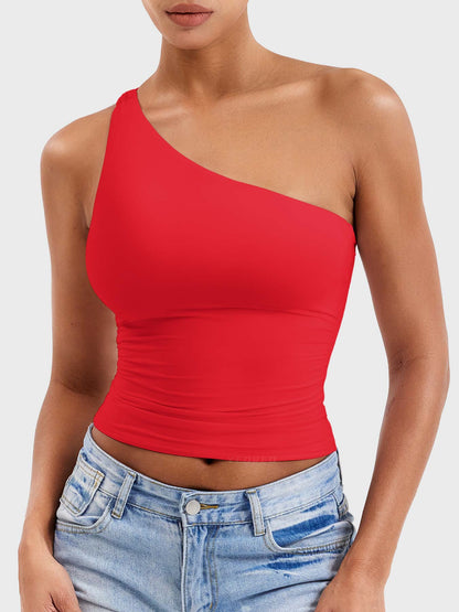 Yeoreo Fanciy Ein-Schulter Tank Top