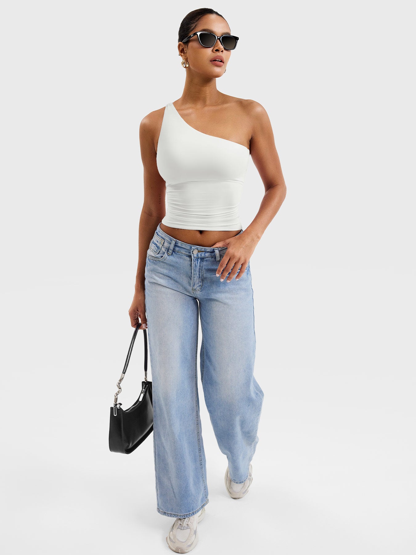 Yeoreo Fanciy Ein-Schulter Tank Top