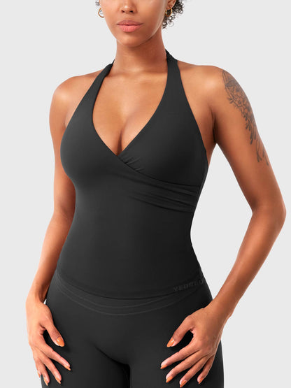 Yeoreo Elevine V-Ausschnitt Neckholder Tank