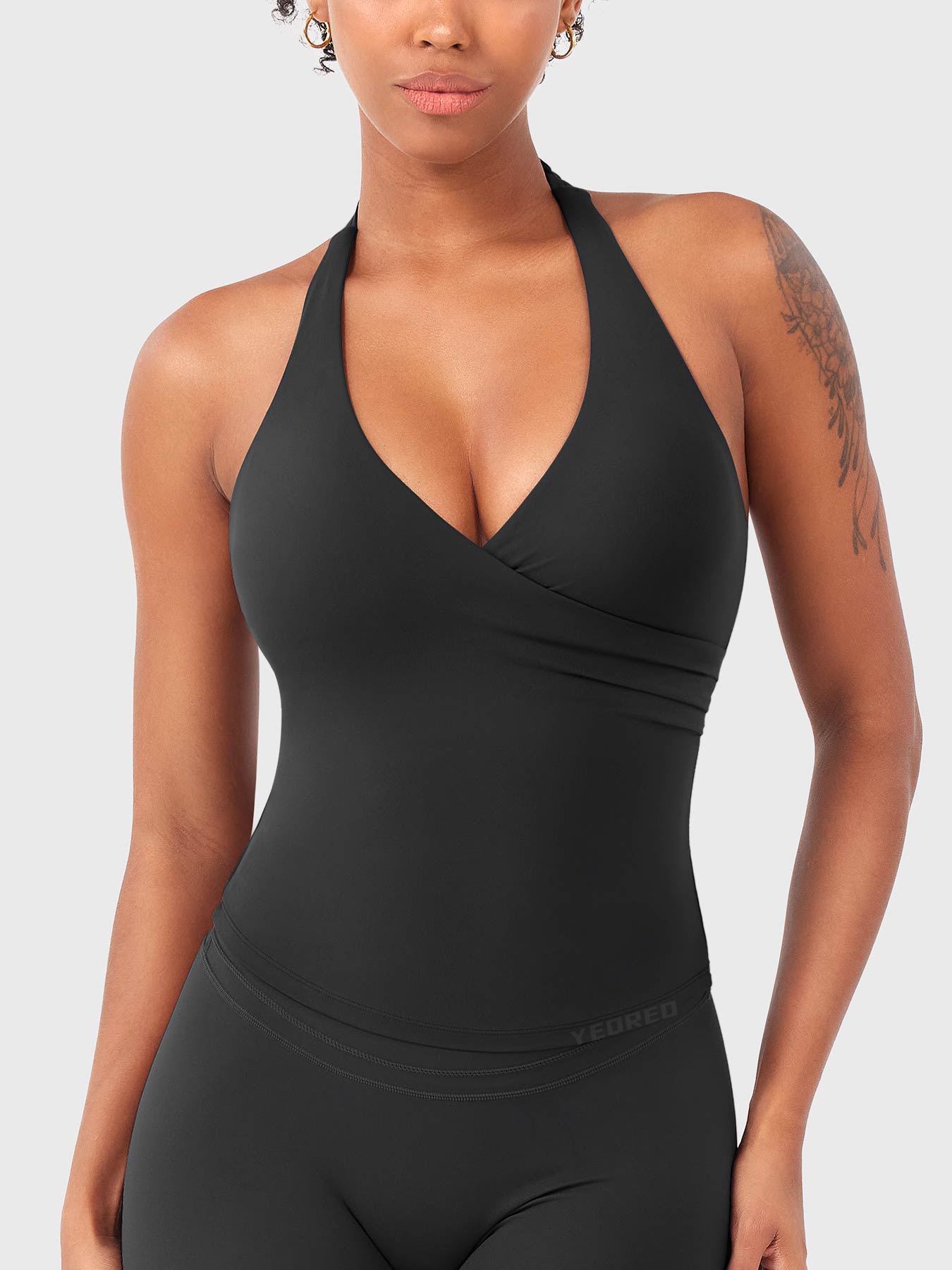 Yeoreo Elevine V-Ausschnitt Neckholder Tank