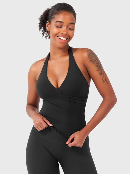 Yeoreo Elevine V-Ausschnitt Neckholder Tank