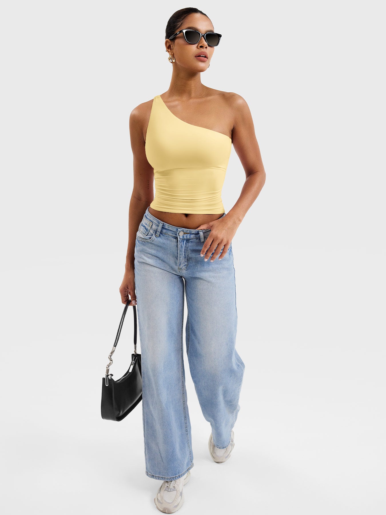 Yeoreo Fanciy Ein-Schulter Tank Top