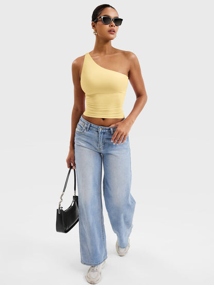 Yeoreo Fanciy Ein-Schulter Tank Top