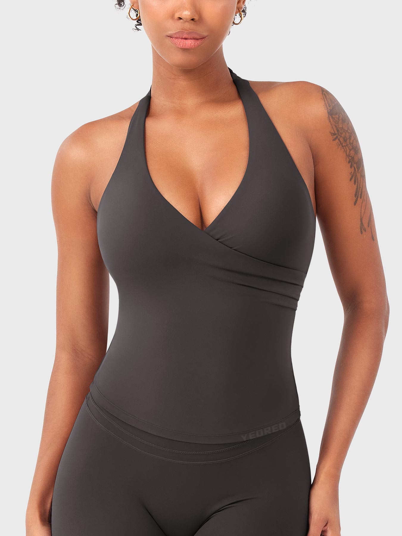 Yeoreo Elevine V-Ausschnitt Neckholder Tank
