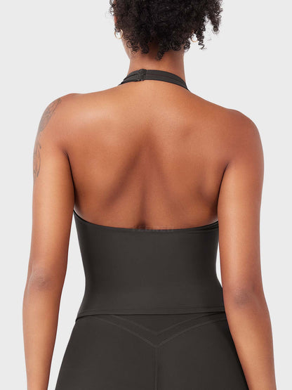 Yeoreo Elevine V-Ausschnitt Neckholder Tank