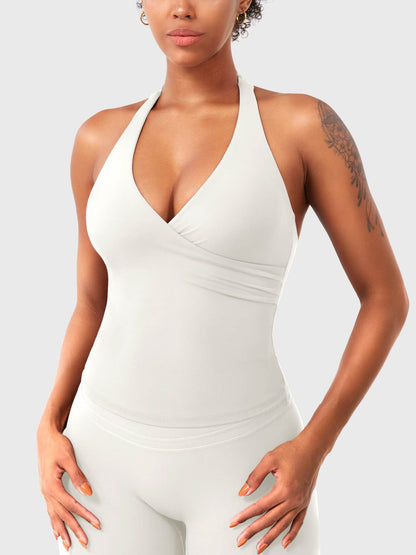 Yeoreo Elevine V-Ausschnitt Neckholder Tank