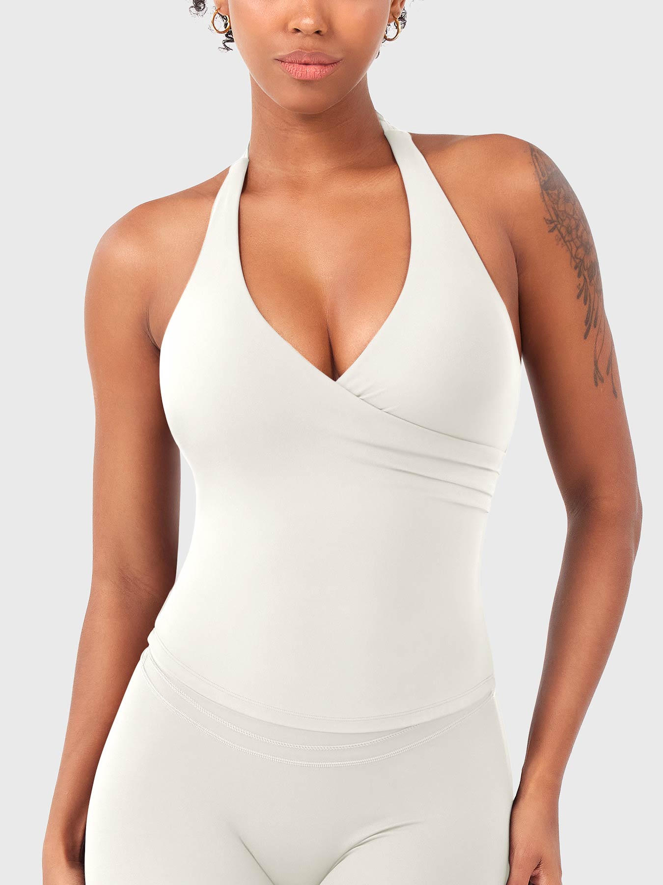 Yeoreo Elevine V-Ausschnitt Neckholder Tank