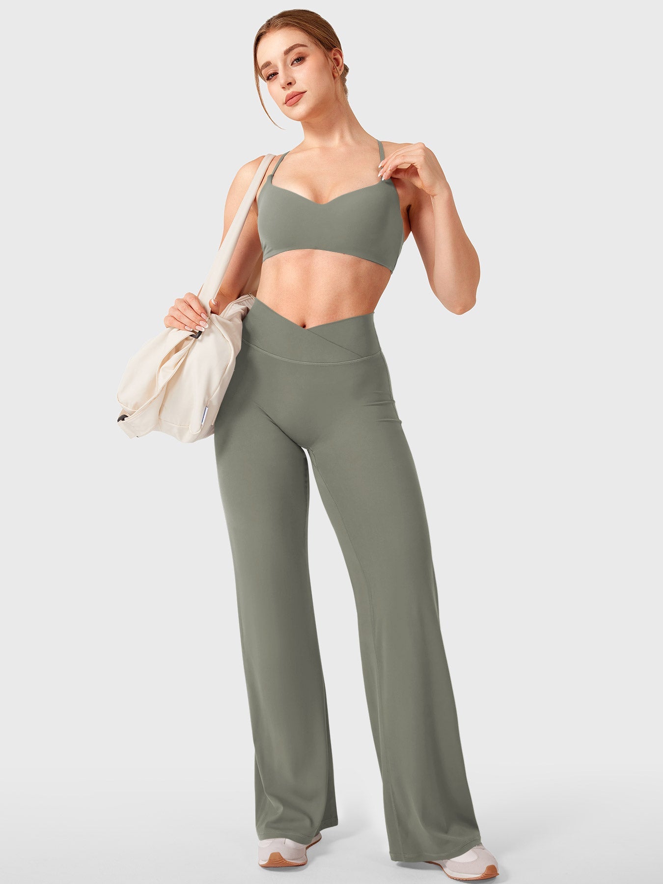 Yeoreo Eddiy 31,5" V-Taillenbund Leggings mit geradem Bein